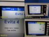 Drager 8412980 Evita 4 Intensive Care Vent W/ Air Compressor Cart