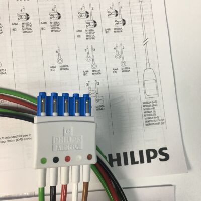 PHILIPS PN:M1968A ORIGINAL NEW  PHILIPS 5 LEADS US STANDARD CABLES PN:M1968A Monitor