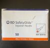 BD 305916 SAFETYGLIDE  HYPODERMIC NEEDLE 25G X 1".  1 lot 0f 9 boxes of 50 units (450 units)