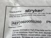 STRYKER PneumoClear Smoke Evacuation High Flow Tube Set   0620050250   Exp.2026-05 to 2027-01 (Y76) Pneumoclear CO2