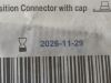 CEDIC Lot of 2 Enteral Funnel ENFit Transition Connector With Cap  FOO106  Exp.2026-11  (Q24) Enteral Funnel ENFit