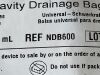BARD Lot of 2 Universal Gravity Drainage Bag  NDB600   Exp.2026-09  (Q24) Universal Gravity Drainage Bag