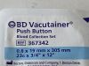 BD Lot of 55 VACUTAINER PUSH BUTTON BLOOD COLLECTION SET  367342   Exp.2025-08 to 2026-06  (T14/V27) Push Button