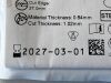 STRYKER Precision Reciprocating Saw Blade 27mm x 0.64mm  5100-037-233  Exp.2027-03  (T14) Precision Reciprocating