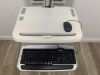ERGOTRON  SV32-85122 ERGOTRON PORTABLE WORK STATION W/ MONITOR & KEYBOARD SV32-85122 FOR PARTS THE POWER SUPPLY DOES NOT TURN ON FOR PARTS OR REPAIR Computer
