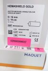 MAQUET M002020951160 HemaShield Gold Knitted Microvel Double Velour Vascular Graft, 16mm X 15cm length (Expired)