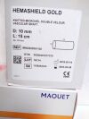 MAQUET M002020951100 HemaShield Gold Knitted Microvel Double Velour Vascular Graft, 10mm X 15cm length (Expired 2023)