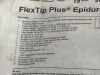TELEFLEX Epidural Catheterization Safety Kit with FlexTip Plus Open Tip Catheter 19G X 90cm  MH-05503-1  Exp.2024-12  (L17) FlexTip Plus Epidural