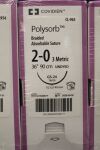 COVIDIEN CL963 | | EACHES | Polysorb Braided Absorbable Suture 2-0 3.5 Metric 36" 90cm UNDYED