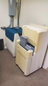 CONTROL-X 2007 COMPLETE CHEST SYSTEM WITH SINGLE PHASE QUATUM GENERATOR QG-32G KONICA CR REGIUS 190 2016 TUBE STAND AND UPRIGHT BUCKY Rad Room