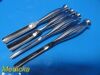 ZIMMER 4X  & Jarit Assorted Smith Peterson Gouges (9.5mm & 16mm); OL=8