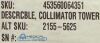 PHILIPS 2155-5625, 453560064351 Philips SkyLight Cable Collimator Tower, PN 2155-5625, 453560064351 PET Camera / Scanner