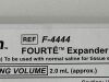 ALLERGAN Lot of 2 Fourte Expander Fill  F-4444  Exp.2029-12  (A9) Fourte Expander Fill