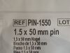 INION OY 1.5x50mm Pin  PIN-1550  Exp.2024-03  (V27) 1.5x50mm Pin