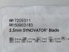 SMITH & NEPHEW 5.5mm Synovator Blade  7205311  Exp.2025-11  (V27) 5.5mm Synovator Blade