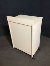CLINTON INDUSTRIES Mobile Storage Cabinet:  Clinton Fashion Finish Molded Top Mobile Treatment Cabinet with 2 Doors and 2 Drawers
Option (see below