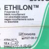 ETHICON REF 2809G, ETHILON Polyamide 6,6 black monofilament non-absorbable suture, EXP 2027-08