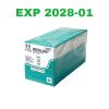 ETHICON REF 1722G, MERSILENE Polyester Fiber Suture WHITE BRAIDED, EXP 2028-01