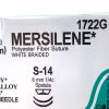 ETHICON REF 1722G, MERSILENE Polyester Fiber Suture WHITE BRAIDED, EXP 2028-01