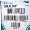 ETHICON REF 1722G, MERSILENE Polyester Fiber Suture WHITE BRAIDED, EXP 2028-01