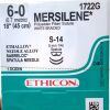 ETHICON REF 1722G, MERSILENE Polyester Fiber Suture WHITE BRAIDED, EXP 2028-01