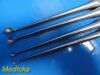 10X Aspen Symmetry Assorted Bone Curettes; (Straight - Angled Up/Down)