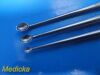 10X Aspen Symmetry Assorted Bone Curettes; (Straight - Angled Up/Down)