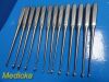 AESCULAP Lot of 5  FK613R; FK611R (Bruns) & FK622R (Schede) Bone Curettes