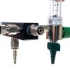 PRECISION MEDICAL REF 1MFA6076, O2 Flowmeter Chrome w/ NEB Block 7LPM Flow Meter