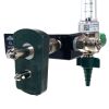 PRECISION MEDICAL REF 1MFA6076, O2 Flowmeter Chrome w/ NEB Block 7LPM Flow Meter