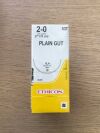 ETHICON 53T Plain Gut 2-0 (3.5Metric) 27in XLH 26mm 1/2c Taper (24/Box)
