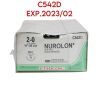 ETHICON REF C542D NUROLON Nylon Suture BLACK BRAIDED 18", 12/BOX, EXP. 2023/02