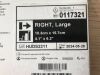 BARD 0117321 3DMax Light Mesh Anatomically-Shaped Large Pore Polypropylene Mesh Right large 10.3cm x 15.7cm (X)