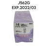 ETHICON REF J562G Coated VICRYL Suture VIOLET BRAIDED 18