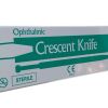 ALCON REF 8065990002, OPTHALMIC CRESENT KNIFE, BOX OF 6, EXP 2028-09