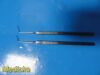 BAUSCH & LOMB 2X B&L Storz E0488 Elschnig Cyclodialysis Spatulas; 11mm Angled Tip; 5.1