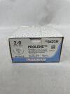 ETHICON 8423H PROLENE Polypropylene Suture, Taper Point, Non-Absorbable, CT-1 36mm ½ Circle, Blue Monofilament 30" = 75cm, Size: 2-0