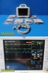 GE Dash 3000,(Masimo SpO2 CO2 T/CO 2X IBP NBP ECG) W/ NEW Leads ~ Monitor