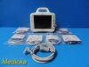 GE Dash 3000,(Masimo SpO2 CO2 T/CO 2X IBP NBP ECG) W/ NEW Leads ~ Monitor
