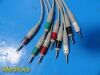 PHILIPS 9X  HP EKG Assorted Replacement Leads Wires Set (RA,LL,LA,RL,V6)