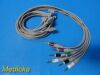PHILIPS 9X  HP EKG Assorted Replacement Leads Wires Set (RA,LL,LA,RL,V6)