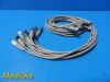 PHILIPS 9X  HP EKG Assorted Replacement Leads Wires Set (RA,LL,LA,RL,V6)
