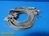 PHILIPS 9X  HP EKG Assorted Replacement Leads Wires Set (RA,LL,LA,RL,V6)