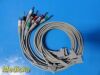 PHILIPS 9X  HP EKG Assorted Replacement Leads Wires Set (RA,LL,LA,RL,V6)