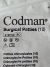 CODMAN 13 Packs Surgical Patties 1/2” x 1/2” (10/PK)  80-1400  Exp.2027-01 & 2028-10  (E3) Surgical Patties
