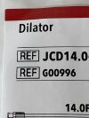 COOK MEDICAL Lot of 2 Standard Dilator 14F x 20cm, 0.038"  G00996  Exp.2024-12  (T8) Dilator