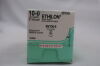 ETHICON 2810G Ethilon Non-Absorbable Monofilament Nylon Suture, Size 10-0, 5 in. Length, BV130-5 Needle