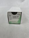 ETHICON 7731G ETHILON Nylon Suture, SABRELOC - Spatula, Non-Absorbable, S-24 8.0mm / S-24 ¼ Circle, Black Monofilament 18" = 45cm, Size: 5-0