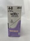 ETHICON J662H Coated Vicryl Absorbable Braided Polyglactin 910 Suture, Size 4-0, 27 in. Length, KS Needle