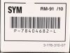 SONY RM-91/1 Printer